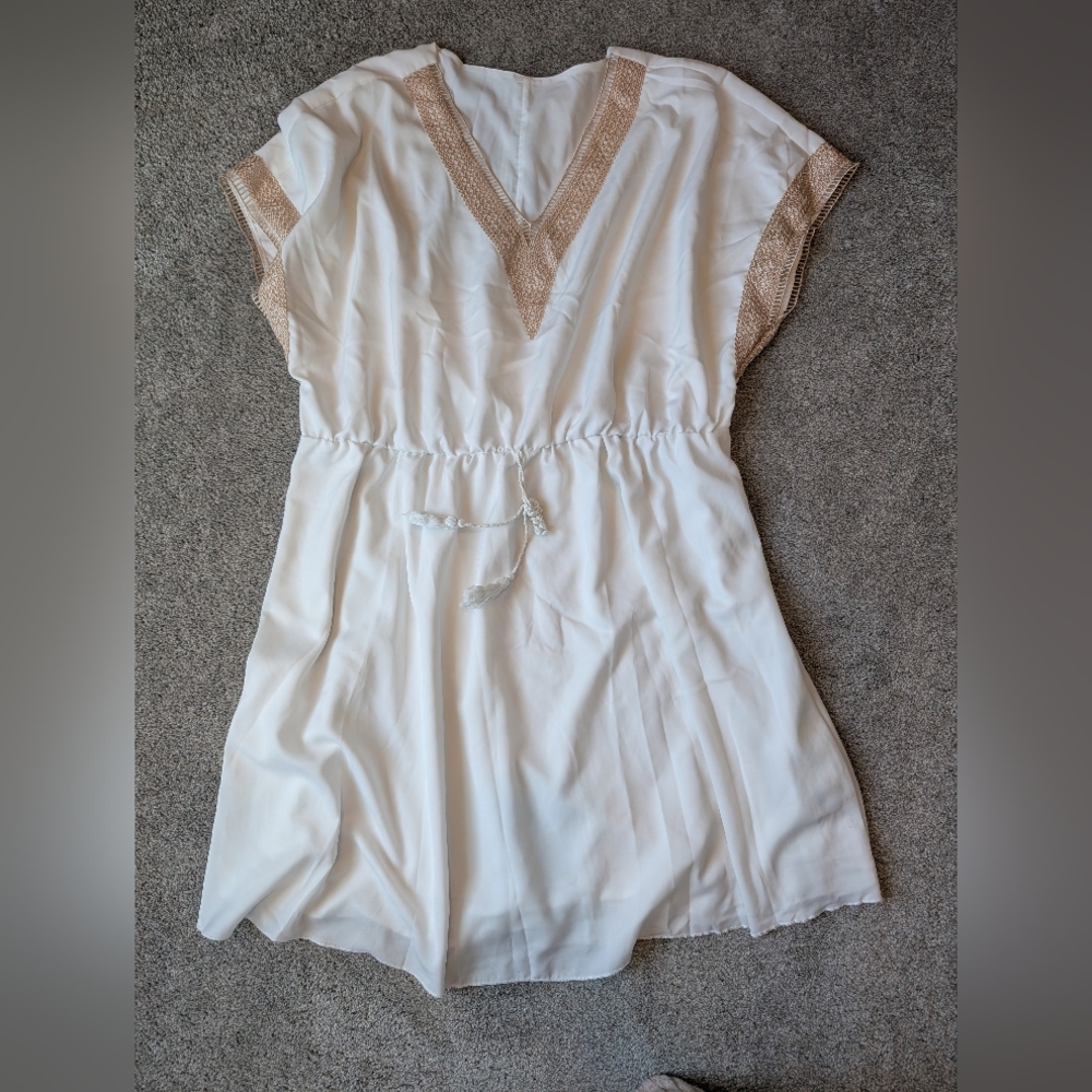 SHEIN White Curve Dress